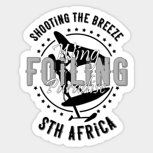 Wing Foiling Paradise Sth Africa Sticker